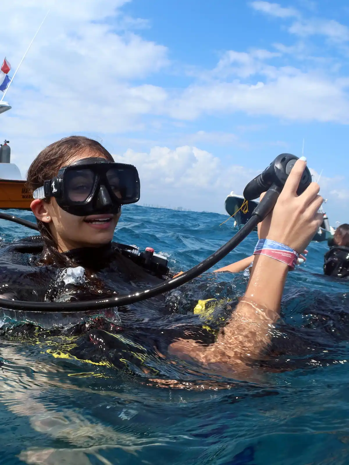 Scuba diver exploring the Caribbean waters
